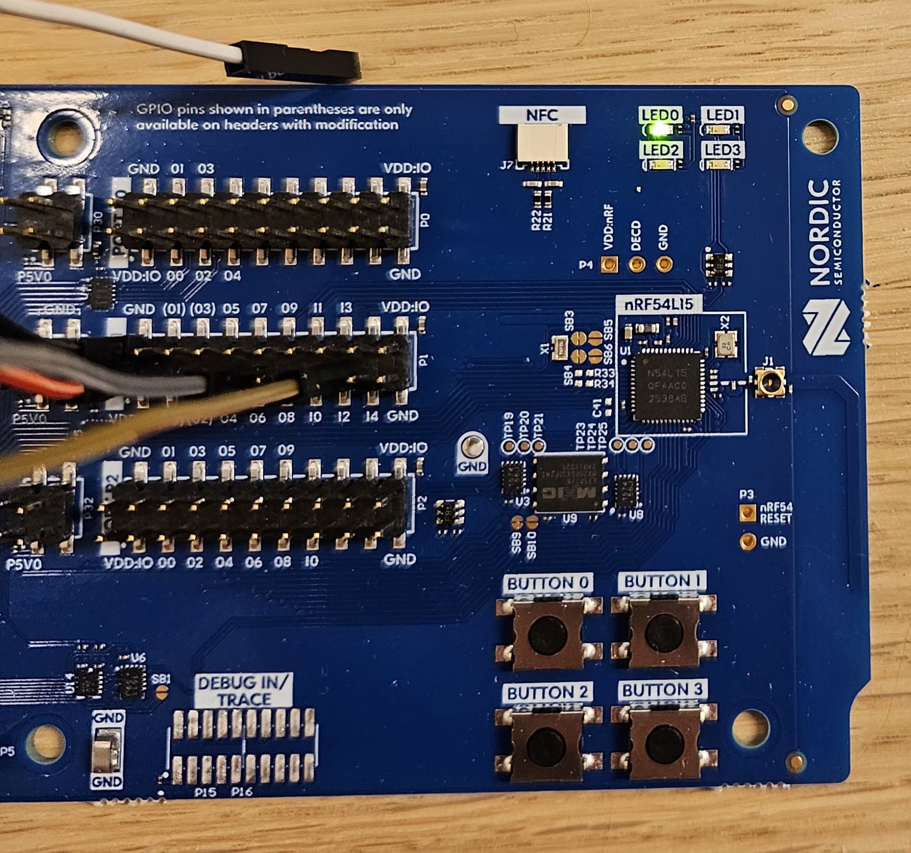 nRF54L15-DK with BME280 in step 3